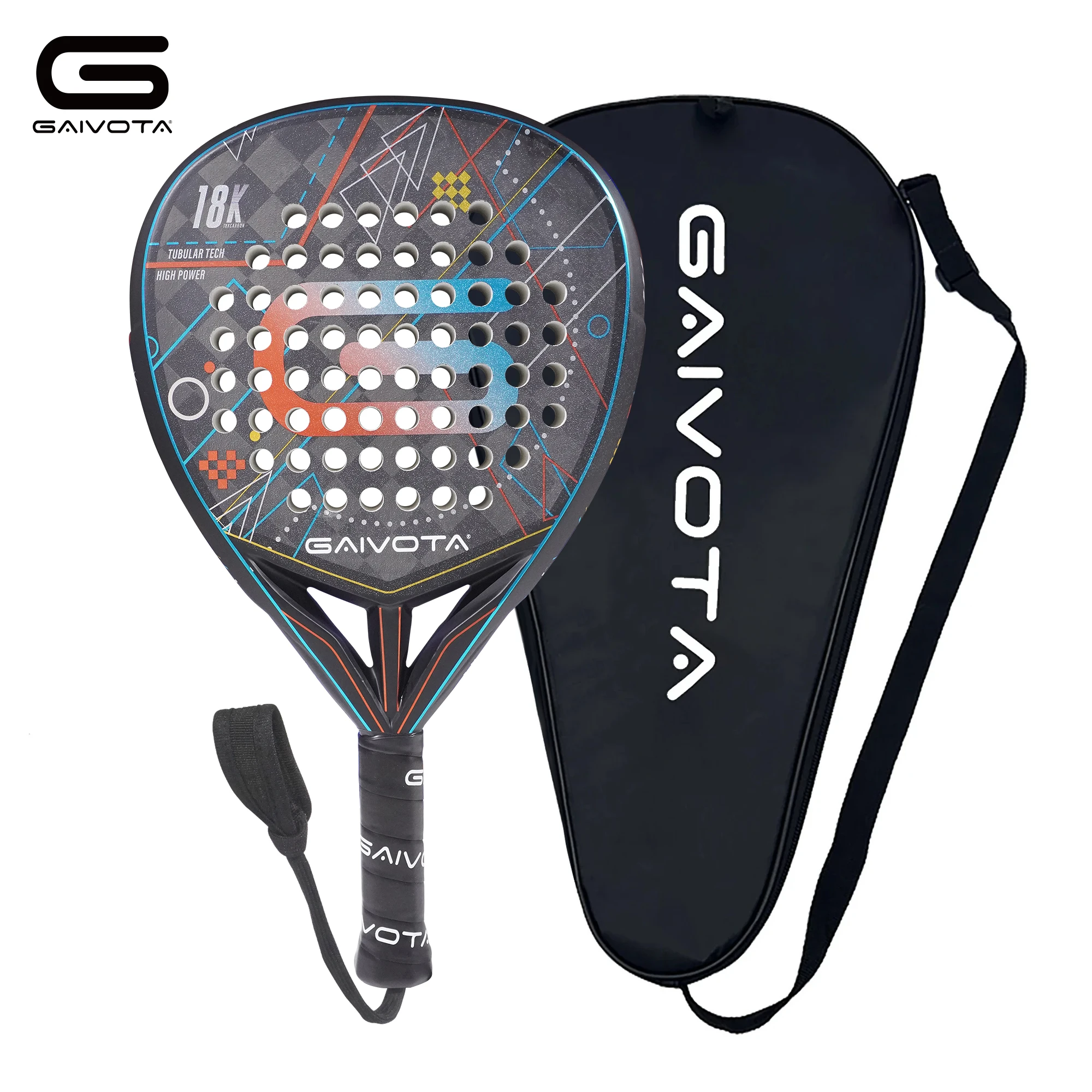 GAIVOTA 2025 Padel tennis racket 18K carbon fiber surface treatment EVA memory soft foam core professional player Padel Racket