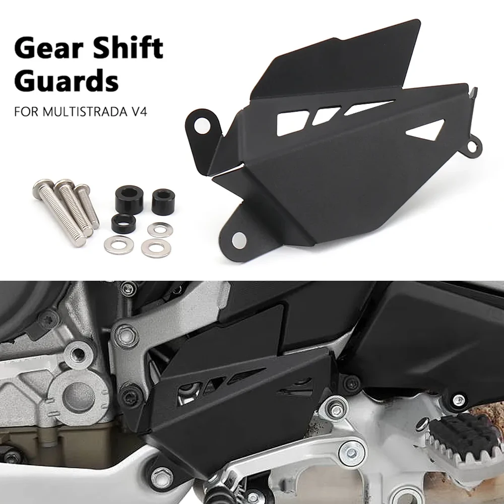 Nuevo Protector de palanca de cambio de marchas negro para Ducati Multistrada V4 MULTISTRADA V4 accesorios de motocicleta