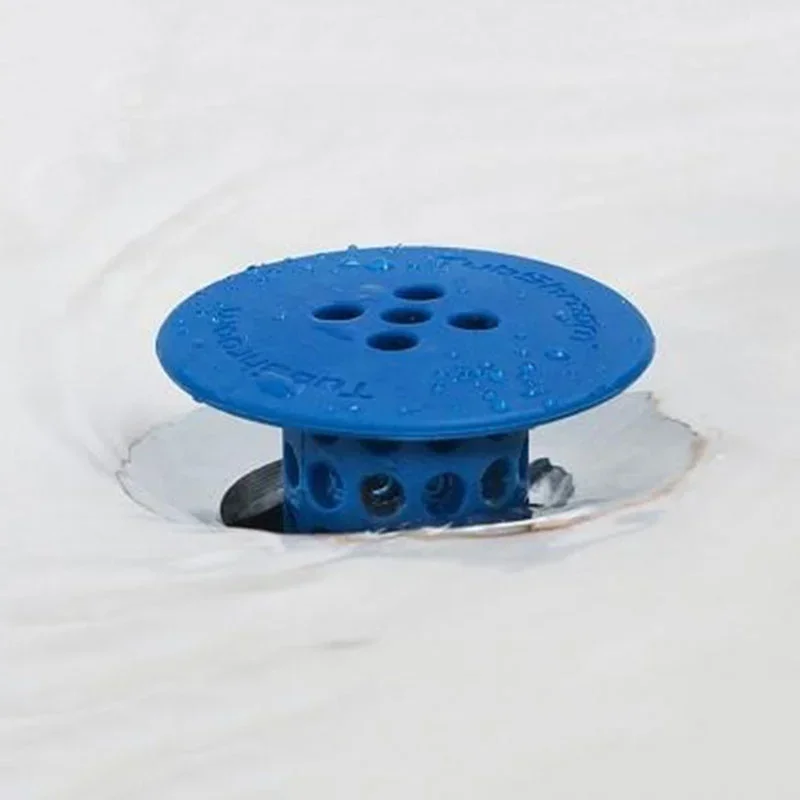 Household Bathroom Pond Anti Held in Tank Floor Drain Plug Hair Cleaning Collector Anti-blocking Device Bathroom Accessories