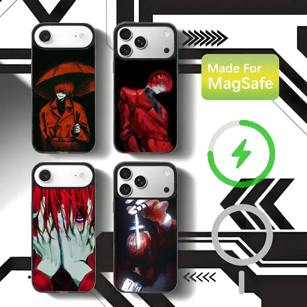 Funda de teléfono Homicipher Scarletella para iPhone 17,16,15,14,13,12,11,Pro,Max,Plus,Mini,SE4,E carga inalámbrica Magsafe magnética