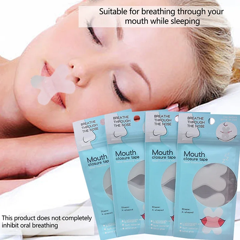 

Kids Adult Anti-Snoring Stickers Sleeping Closed-Mouth Stickers Breathing Correction Patch Shut Up Patch Orthosis Tape