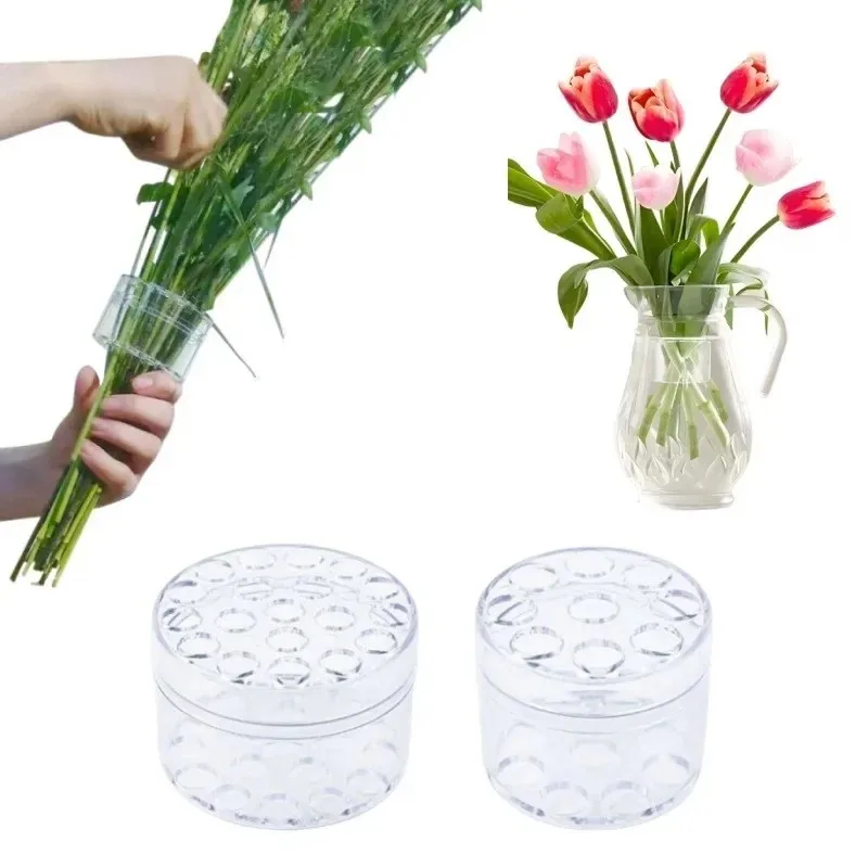 High Quality Spiral Stem Holder Sturdy Clear Flower Arrangement Holder DIY Floral Art Accessory Table Centerpiece Party Wedding