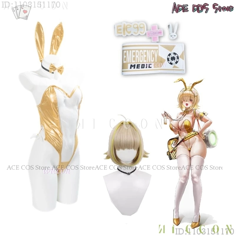

Elegg Nikke Goddess of Victory Outfit cosplay de mujer Anime Bunny Girls Outfit Costume Transparent Bikini Halloween Ga