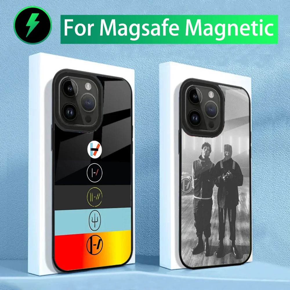 T-Twenty one pilots Phone Case For iPhone 15,14,13,12,11,Plus,Pro,Max Mini Magsafe Magnetic Wireless Charging