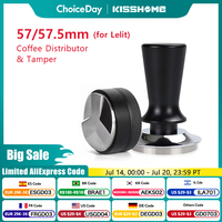 Coffee Tamper 57mm 57.5mm Constant Pressure Elasticity Distributor Tools For Lelit Anna Barista Espresso Machine Accessories