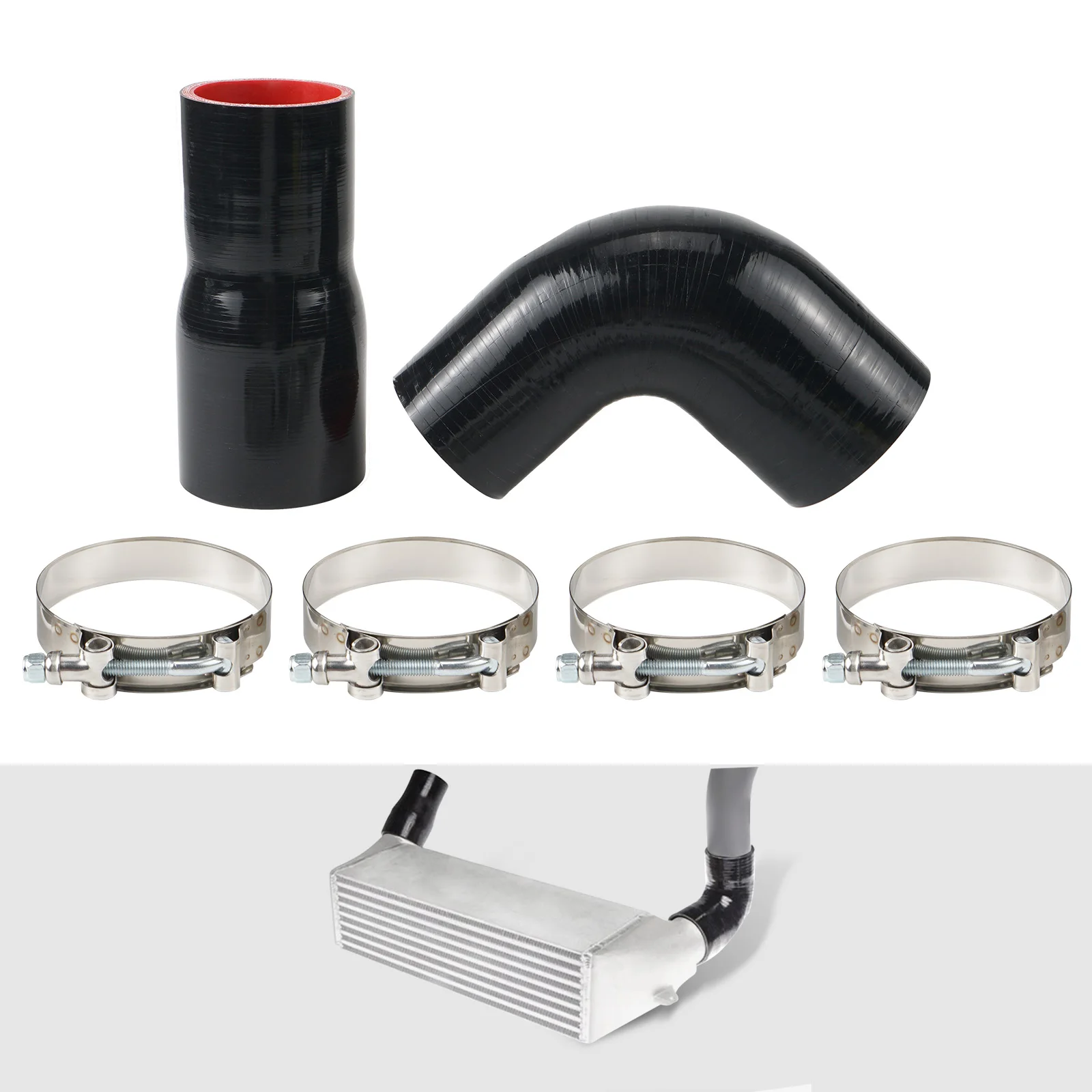 Abrazaderas de tubo de manguera de silicona para BMW N54 N55, para BMW E90 E92 E93 E91 E82 E88 X1 E84 335i 335xi 135i 1M 35i