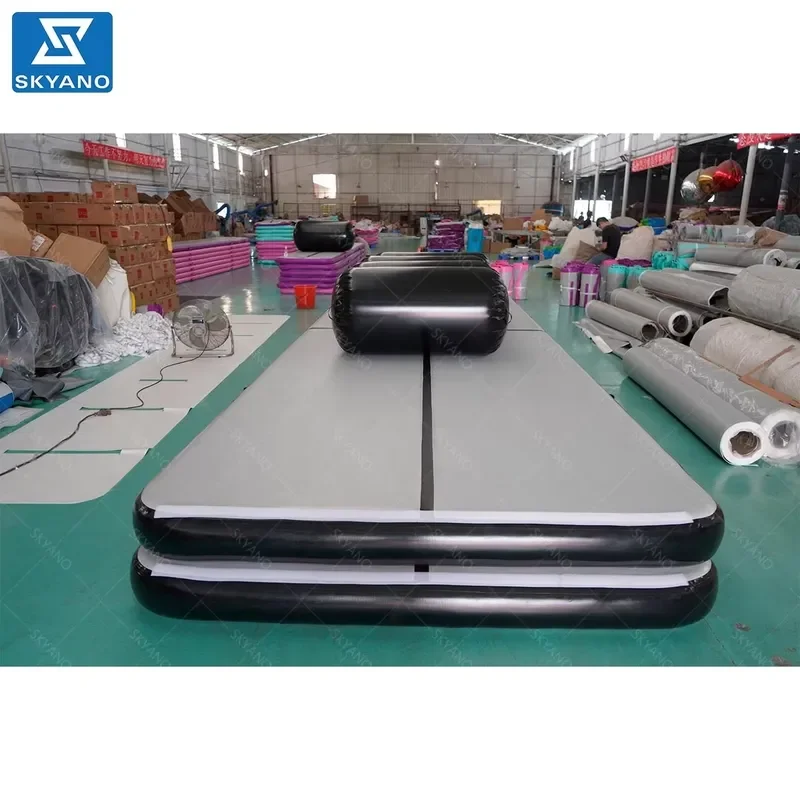 Gymnastics Air Track Large Inflatable Fitness Mat Roller for Sports Training Home Gym Exercise Tumbling Pad Durable PVC