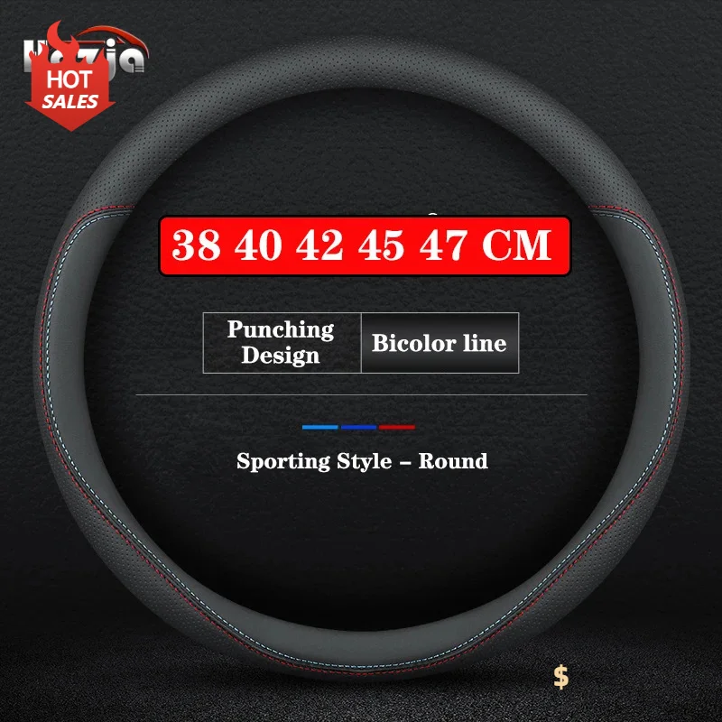 Large Size Bus Truck Steering Wheel Cover Leather Braid Cover for Scania P320 P410 R500 G450 G460 G500 G450 R500 G410 S560 S650