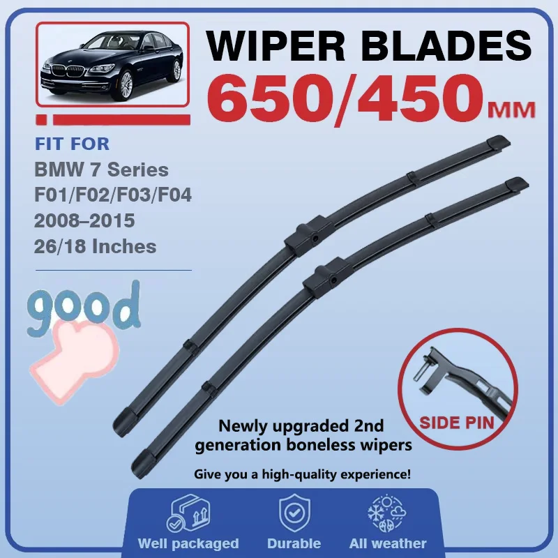

Wiper Blades For BMW 7 Series F01 F02 F03 F04 2008 - 2015 Alpina B7 Front Windshield Brushes Windscreen Accessories 730i 740Li