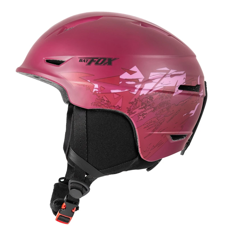 BATFOX Men Skiing Helmet Women Ski Helmet Skating Skateboard Helmets Size 58-61cm Ultralight Integrally-molded Skiing Helmet