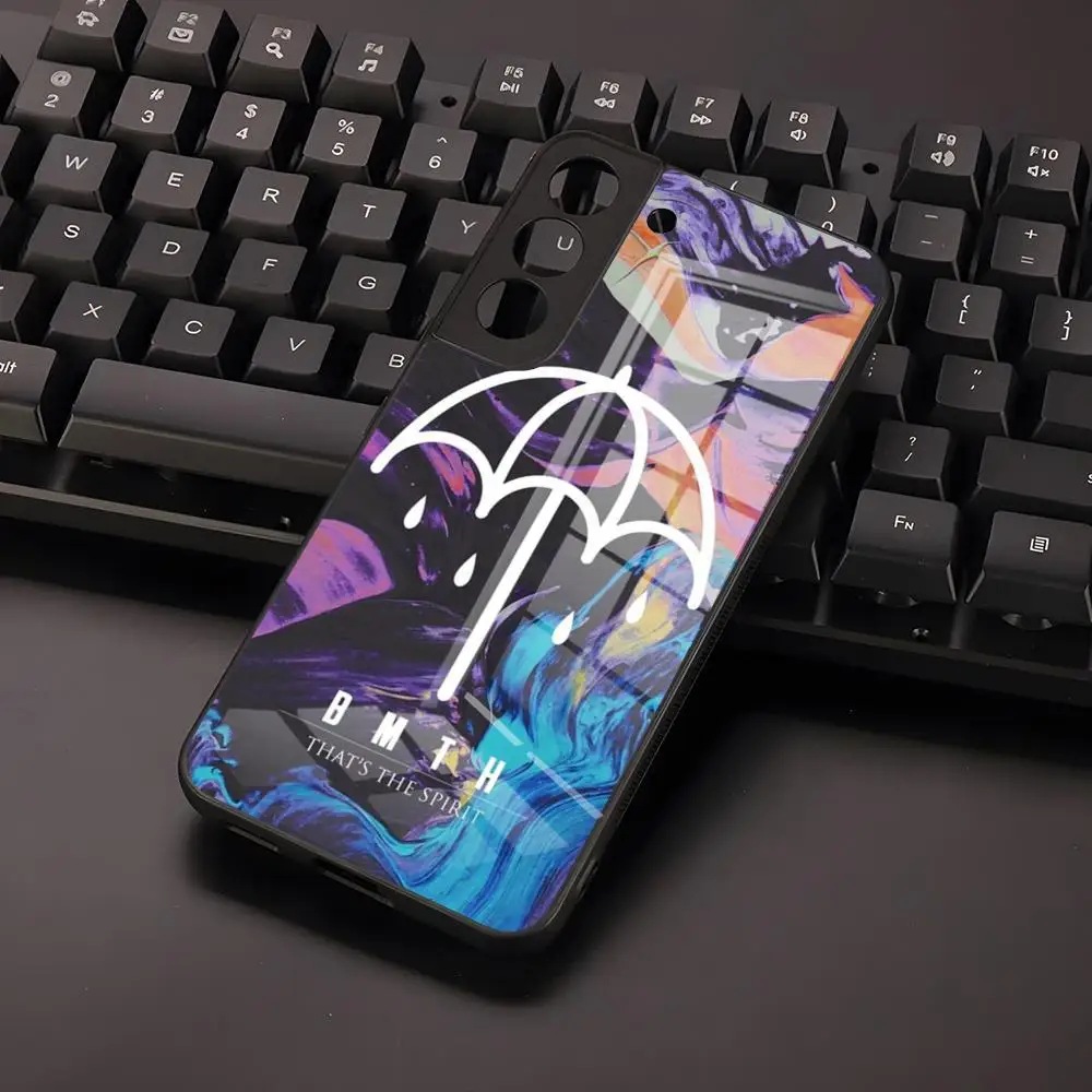 BMTH B-Bring Me The H-Horizons Phone Case For Samsung S24 S23 S21 S20 A34 A54 A53 M54 Note 20 Ultra Plus 2024 Glass Cover