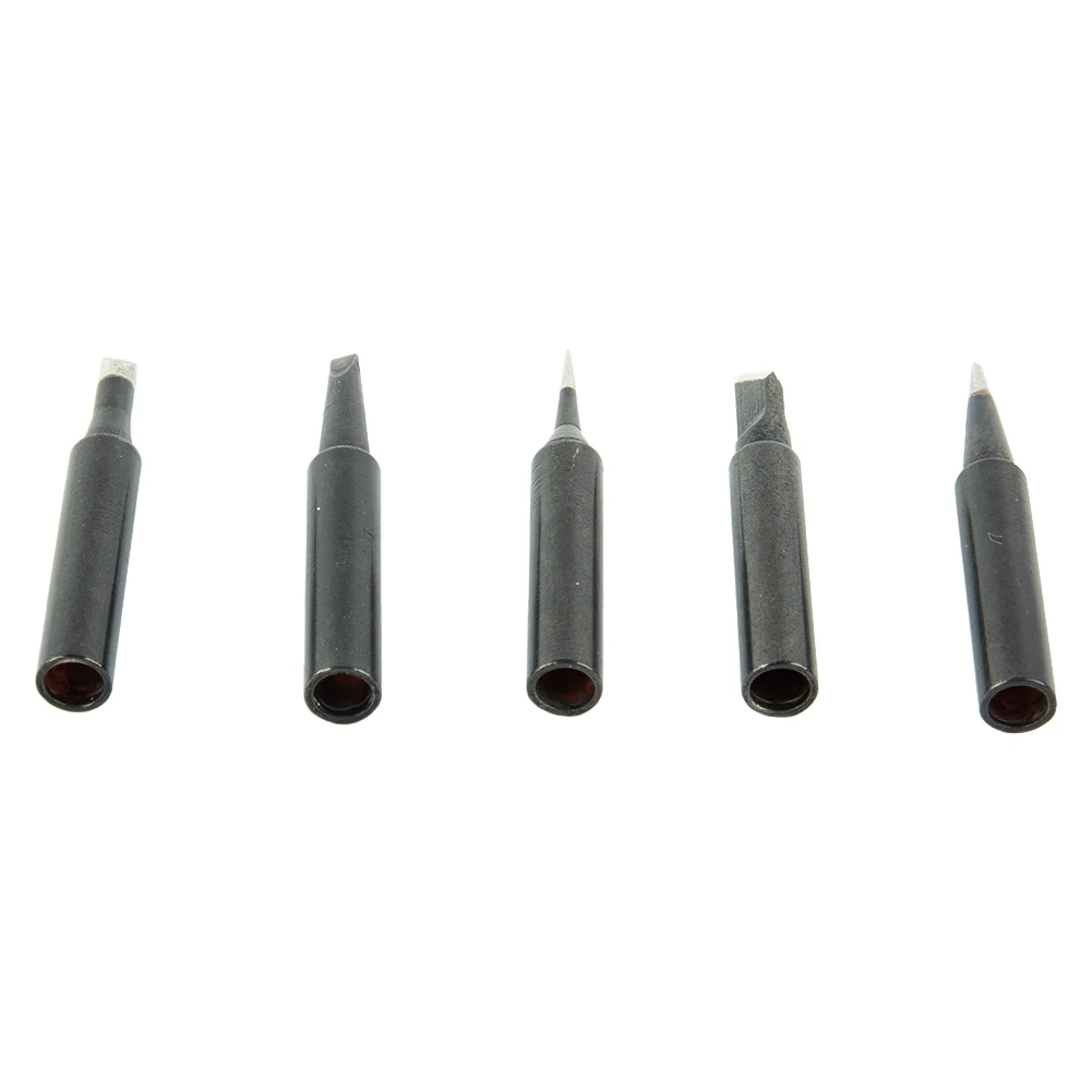 Electric Welding Soldering Iron Tips 200-480° 5 Pcs/Set Copper High Quality Lead-free Reliable Soldering Station