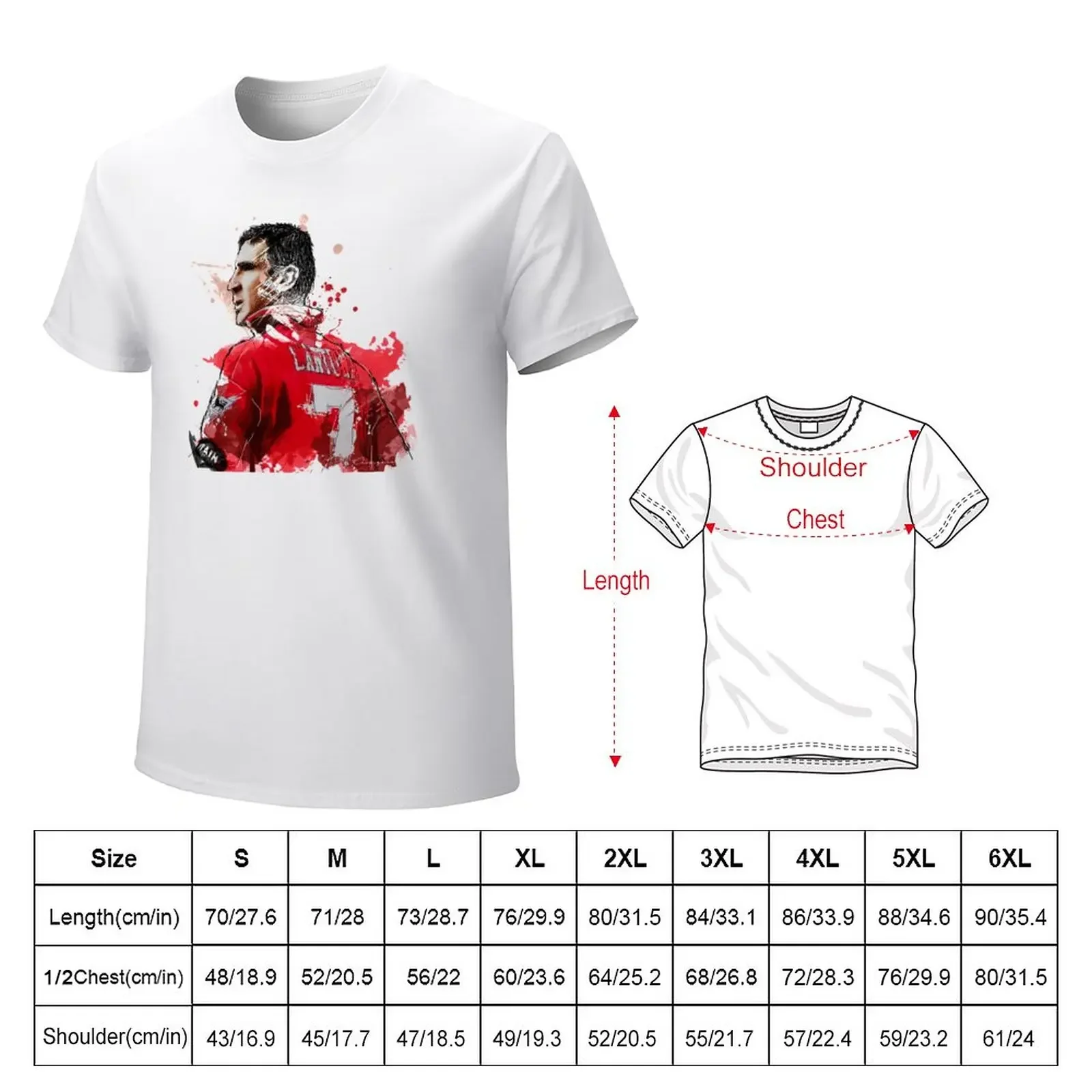 Eric Le King Cantona Painting T-Shirt sports fans blanks plain t shirts men