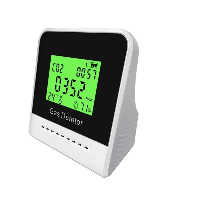 CO2 Temperature Humidity Monitor, Greenhouse Air Quality Tester, Warehouse Environment Detector, Indoor Air Analyzer