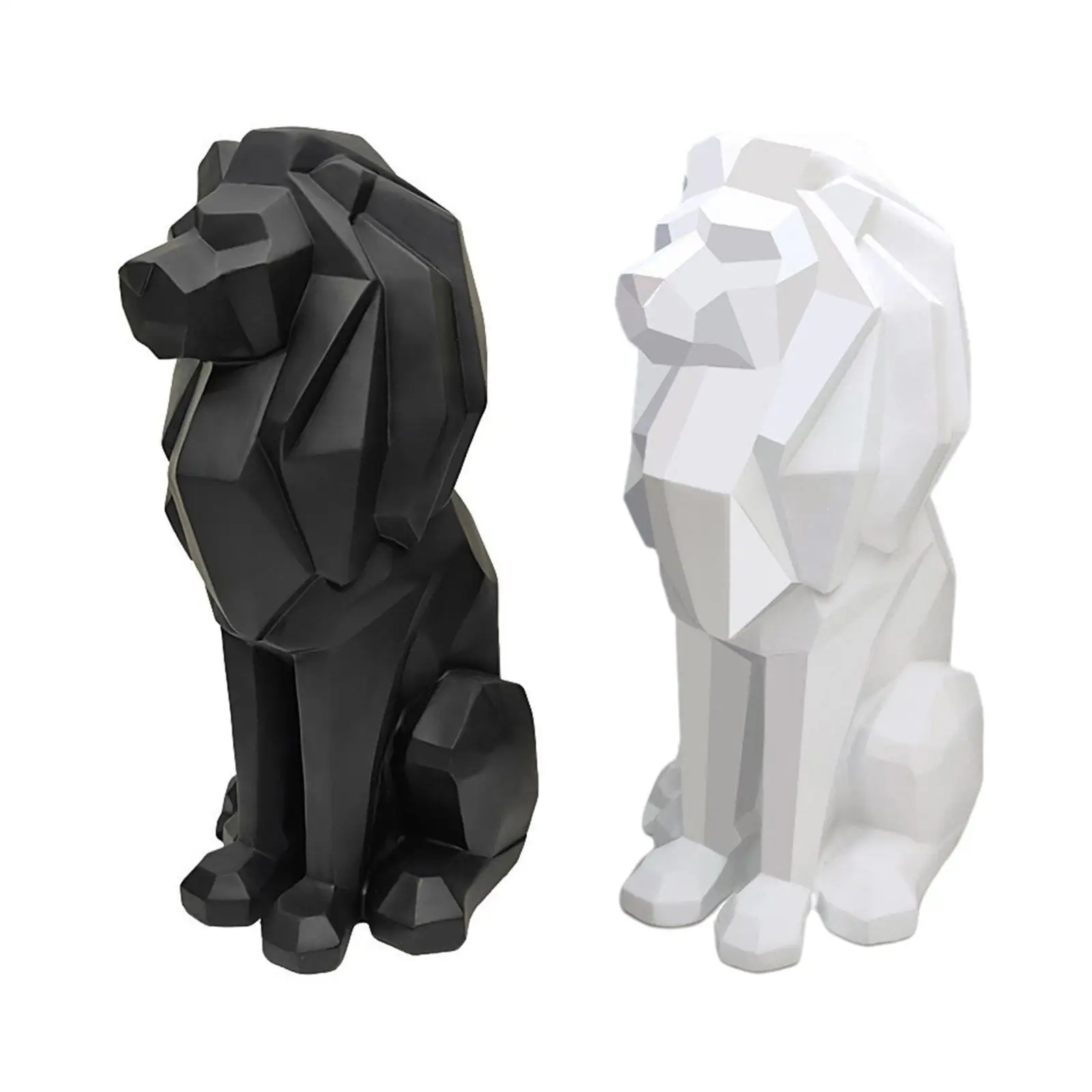 

Abstract Crafts Lion Statue Nordic Style for Indoor Garden Living Room