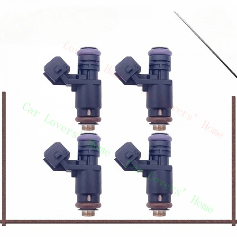 

A + 166007733R 4 шт. новые топливные форсунки для Renault Duster 2009 Sandero Stepway 2007