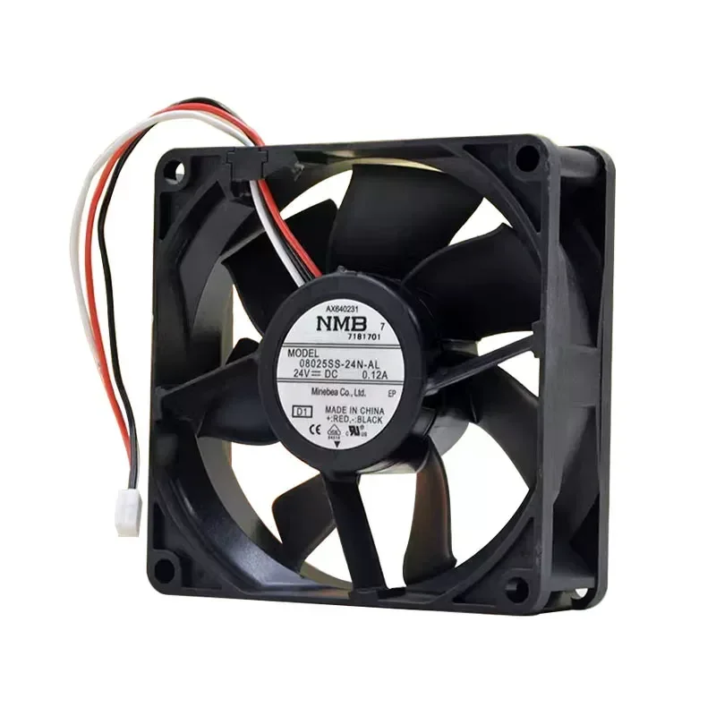 Original NMB 08025SS-24N-AL 8025 24V 0.12A Projector Inverter Cooling Fan for Projectors and Inverters