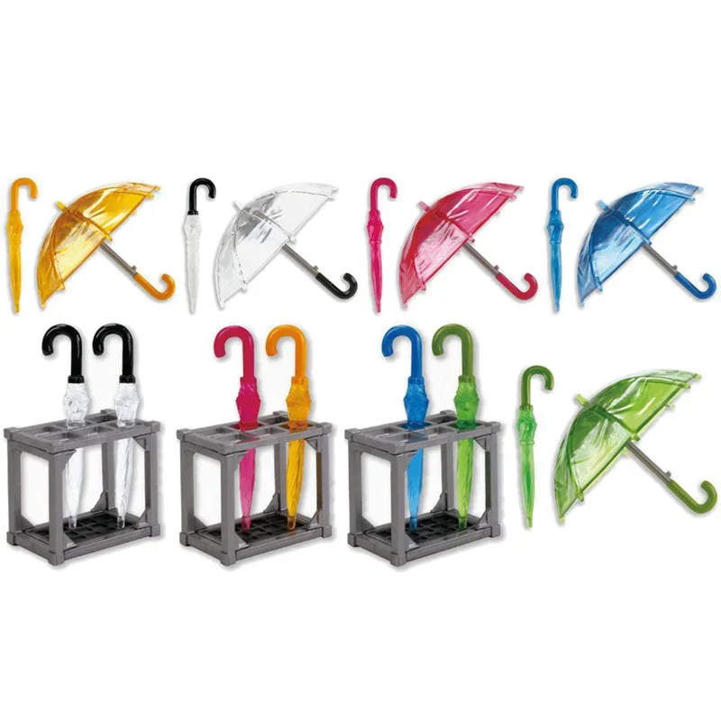 Originele Gashapon Anime Figuur Leuke Kawaii Dier Kleurrijke Paraplu Gacha Miniatuur Item Capsule Speelgoed Cadeau Pop Accessoires