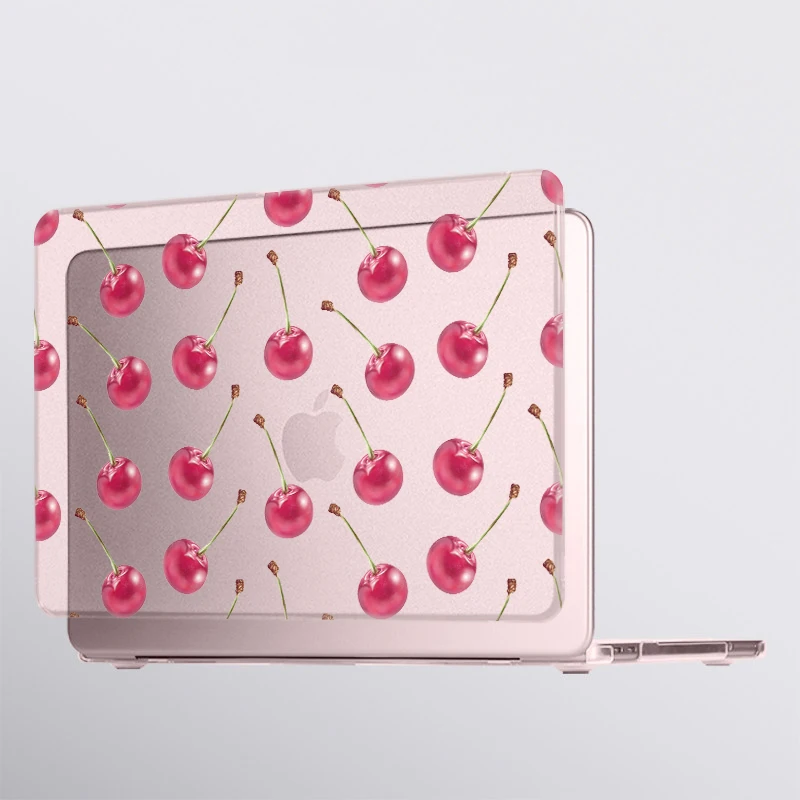 Cherry Pattern Printed Top Cover for MacBook Neo 13 Case for A18 Pro Chip Model A3404 MacBook Neo 13 Ultra-Thin Laptop Case