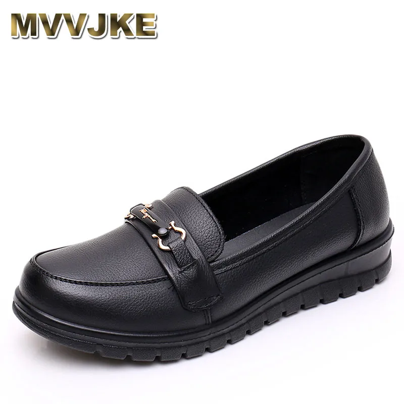 

Comfortable Flat Bottom Spring Autumn Mom Shoes Anti-Slip Middle-Aged And Elderly Women Casual Shoes Grandmother Single Shoes