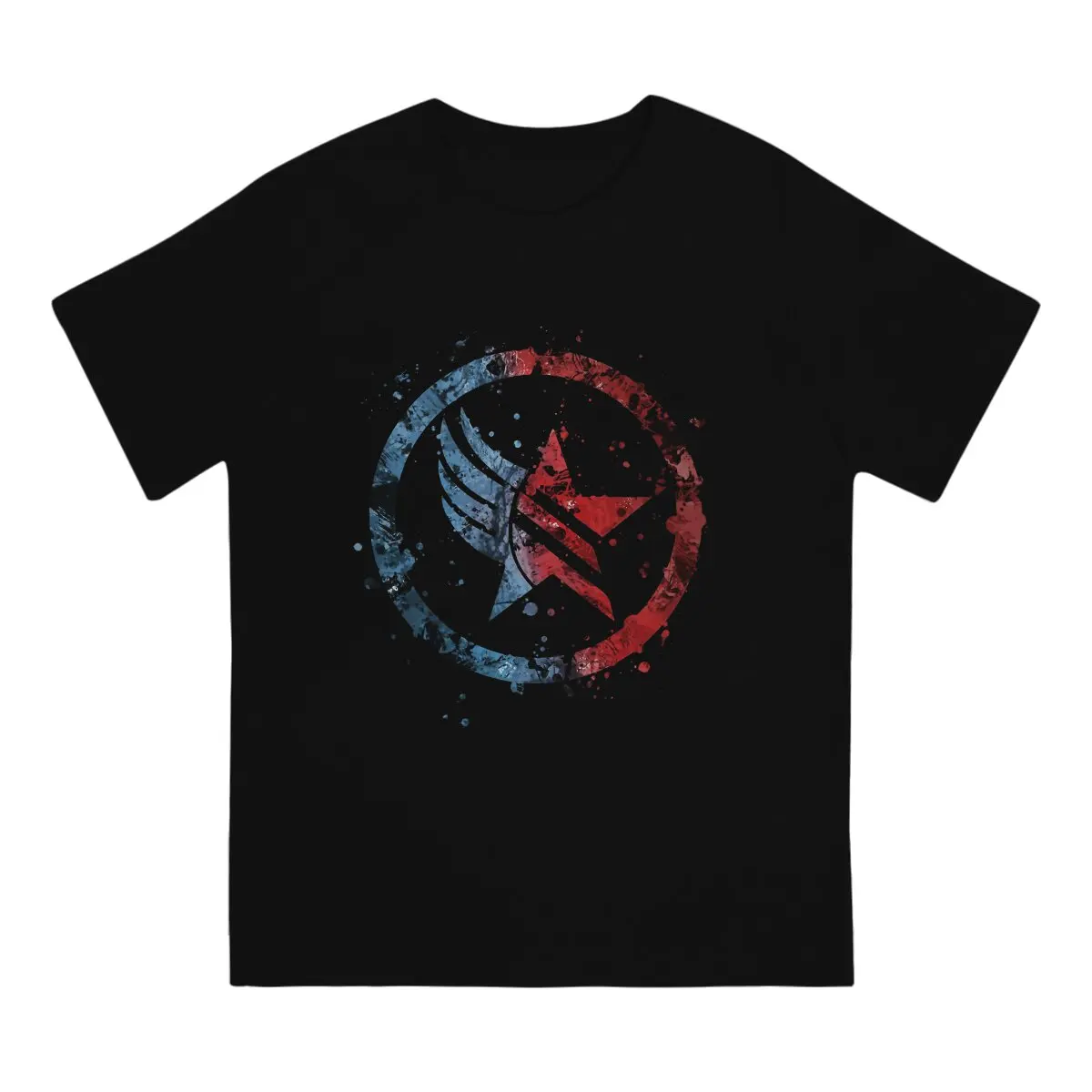 Renegade Paragon Combo Splatter Hip Hop TShirt Mass Effect Commander Shepard Asari Game Leisure T Shirt Summer T-shirt For Adult