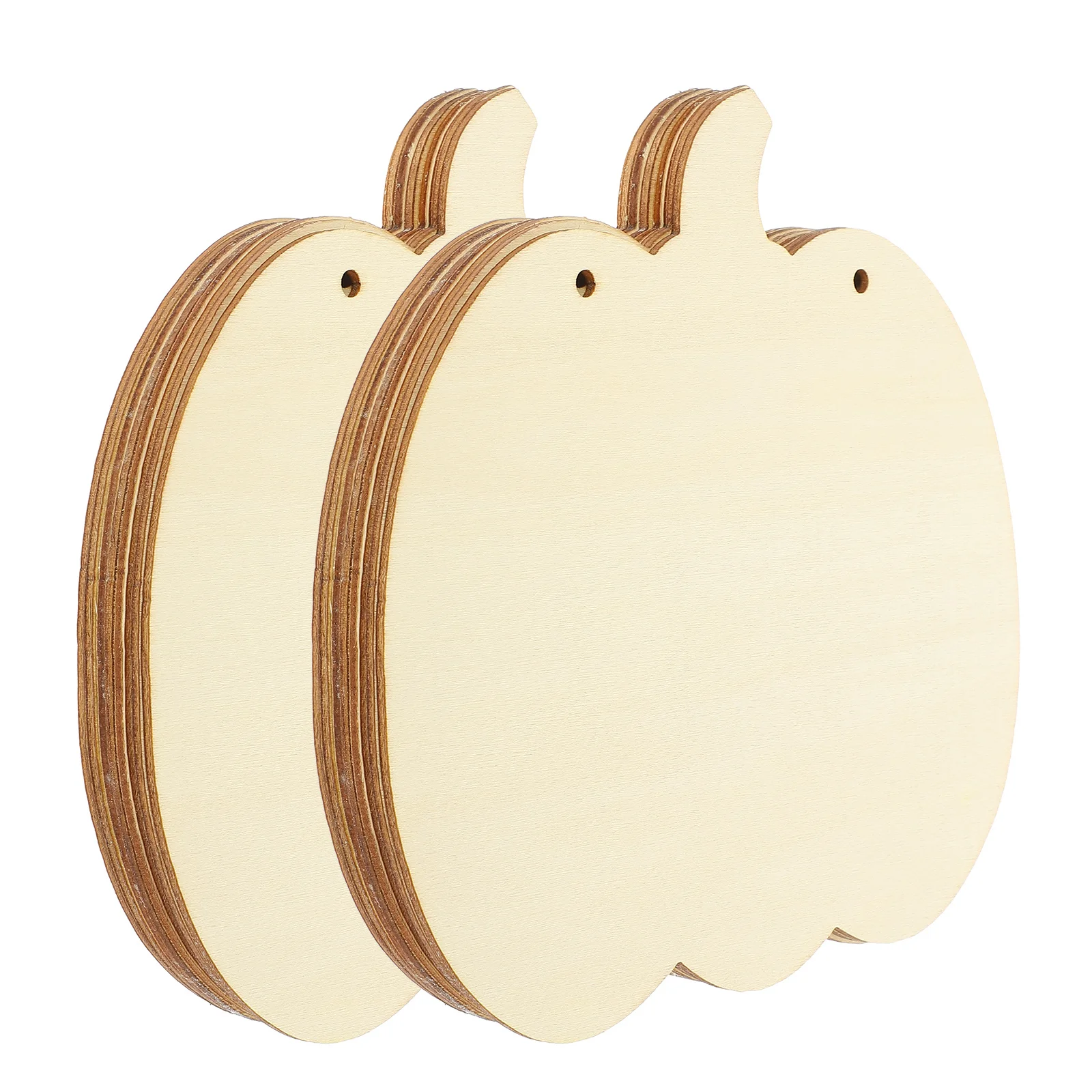 

8Pcs Pumpkin Decoration Wooden Chips Halloween Unfinished Wood Craft Tags DIY Ornaments for Home Bedroom Hotel Decor Gifts