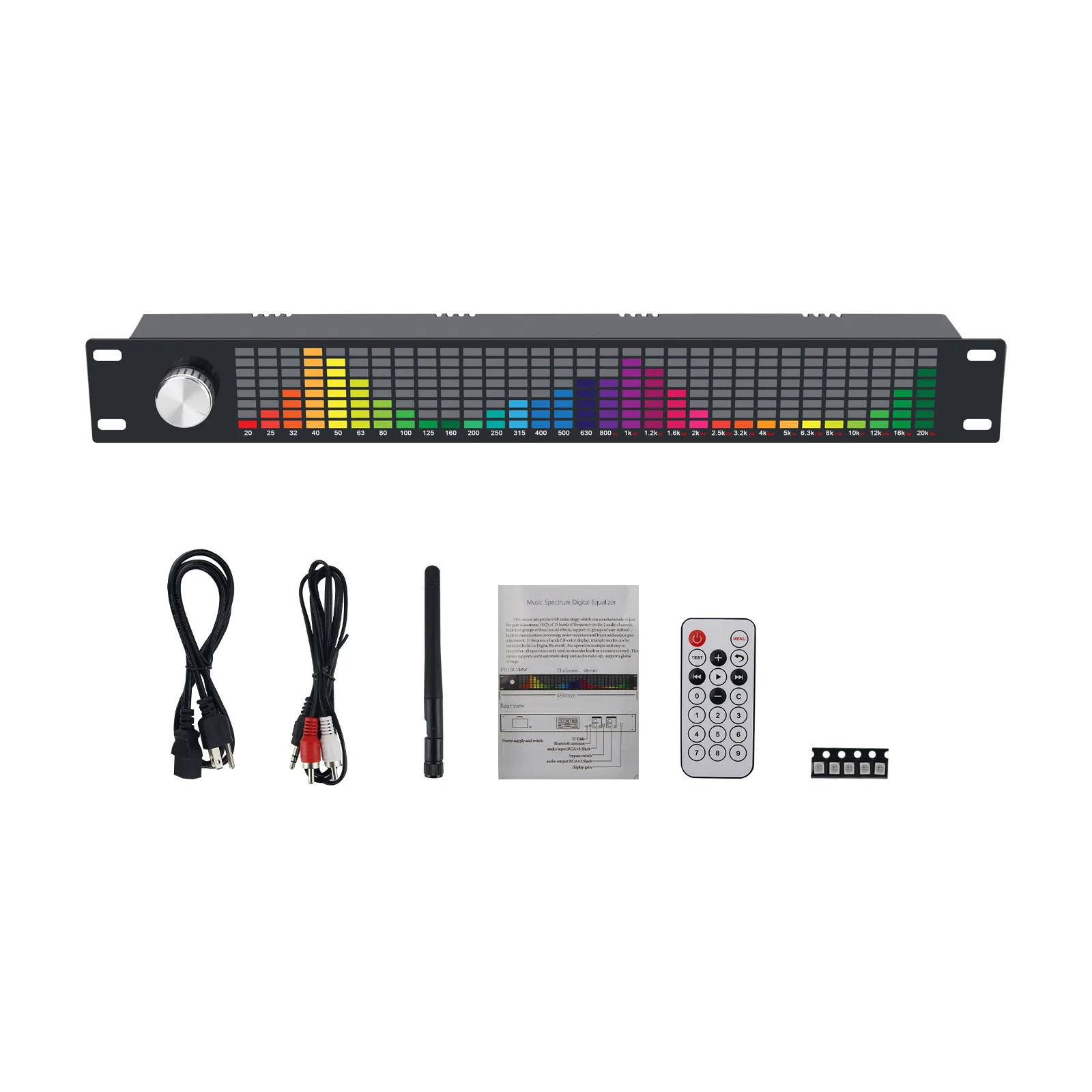 

31-Band Music Spectrum Display 15-Band Digital Equalizer with Remote for Home Stage KTV Performance
