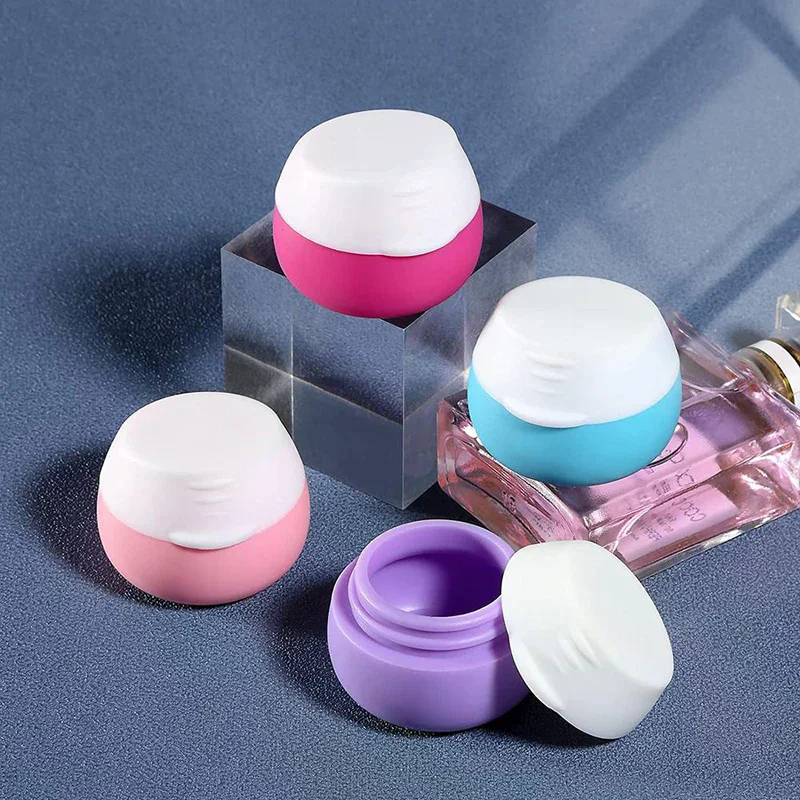 20 ml draagbare siliconen reispotten met deksel cosmetische gezicht lichaam handcrème pillendoosje mini reissieraden crème poedercontainers