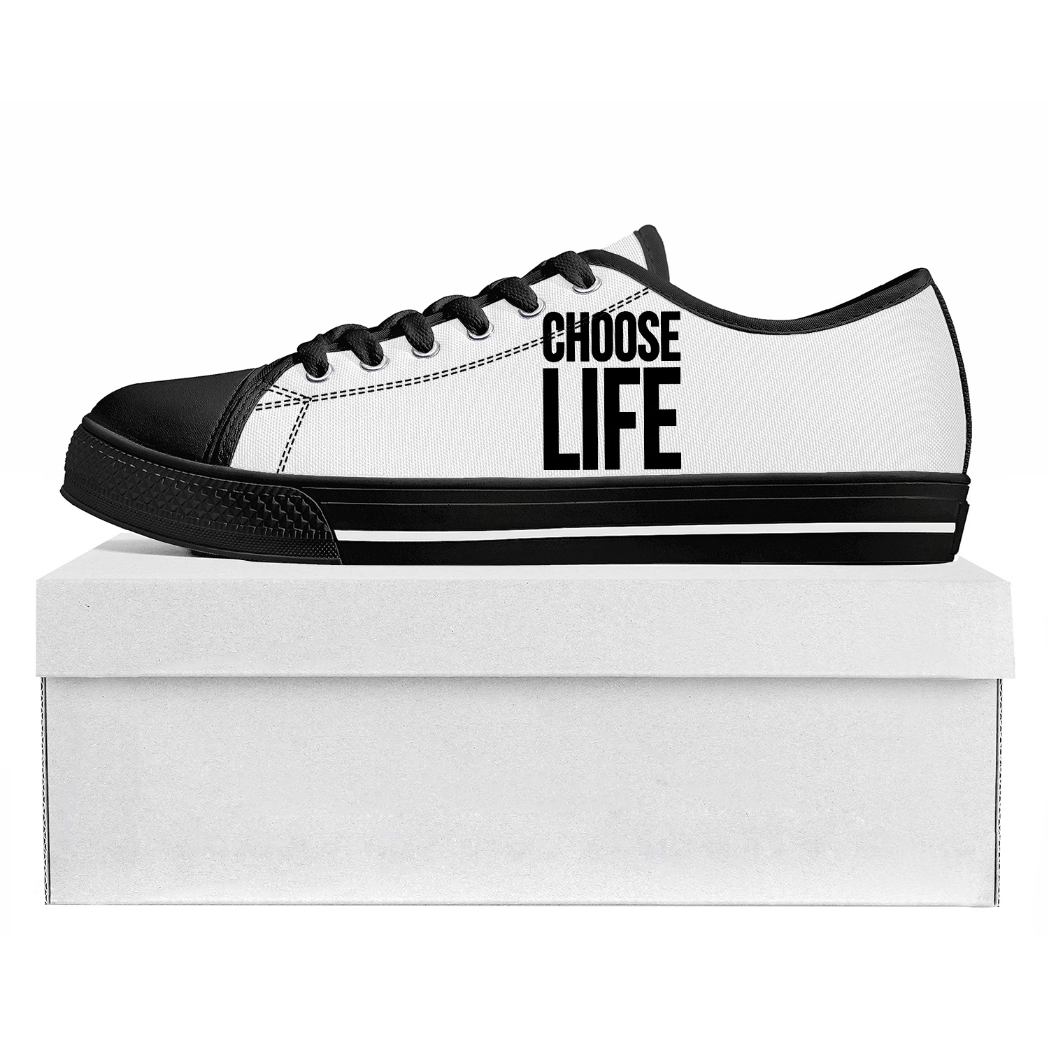 Choose Life Wham George Michael Low Top Sneakers Womens Mens Teenager High Quality Shoes Casual  Custom Canvas Sneaker Shoe