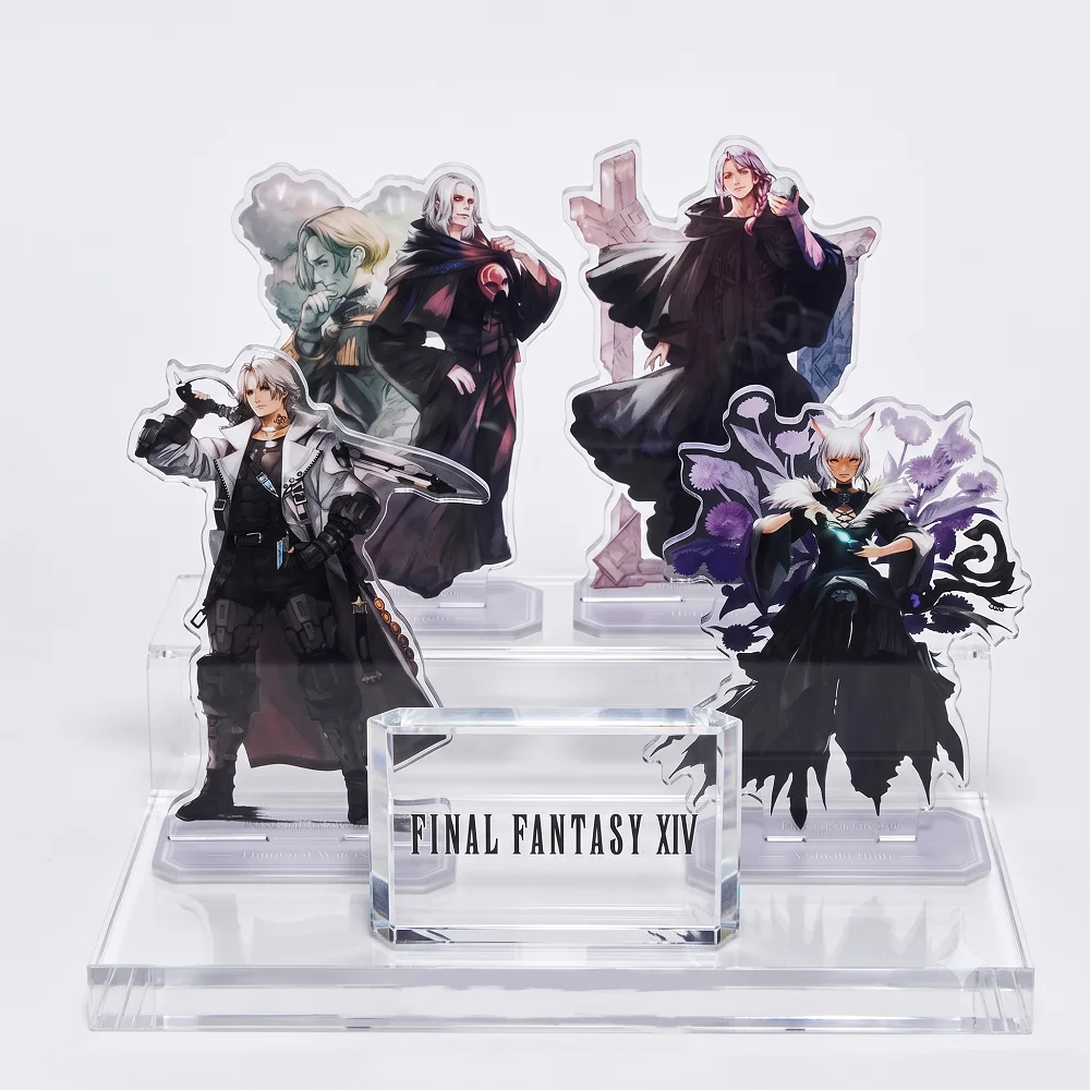 1PC Anime Final Fantasy XIV Acrylic keychain Stand Figure Thancred Waters Plate Desk Display Sign Ornament Game Fans Gift