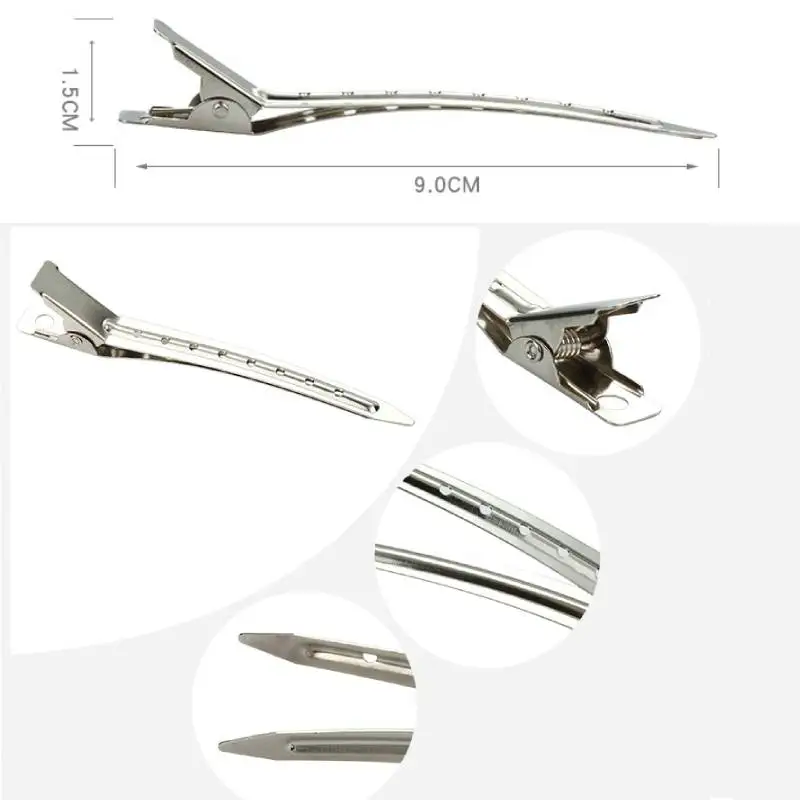 Metal Duck Bill Hair Clips for Sectioning Styling Root Fluffy Bangs Hairpin No Trace Hair Clips for High Top Volume