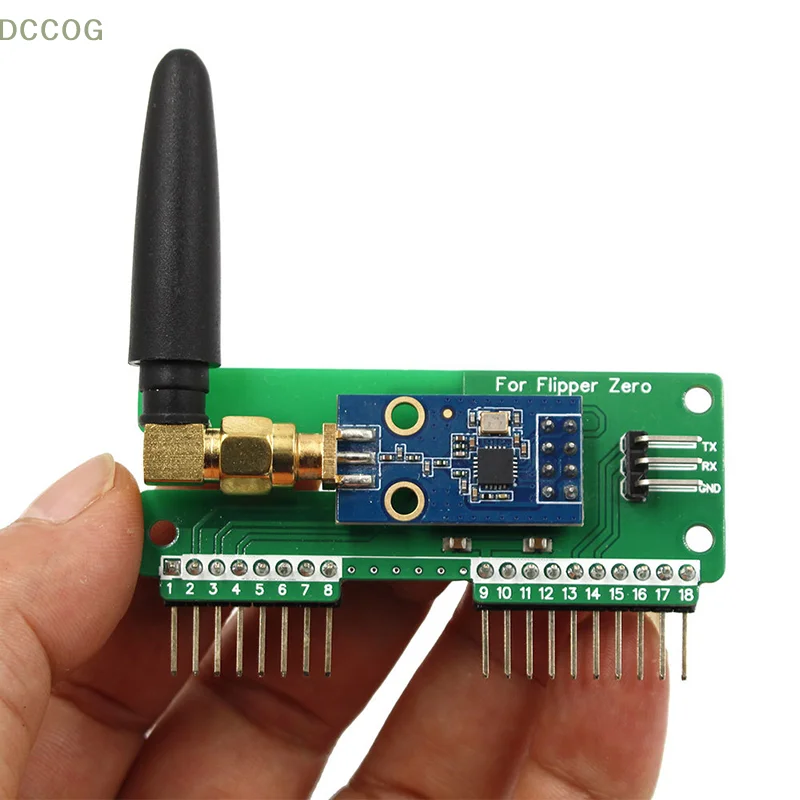 For Flipper Zero CC1101 Modification Module SubGhz Module 433MHz With SMA Antenna Wireless Transceiver Module