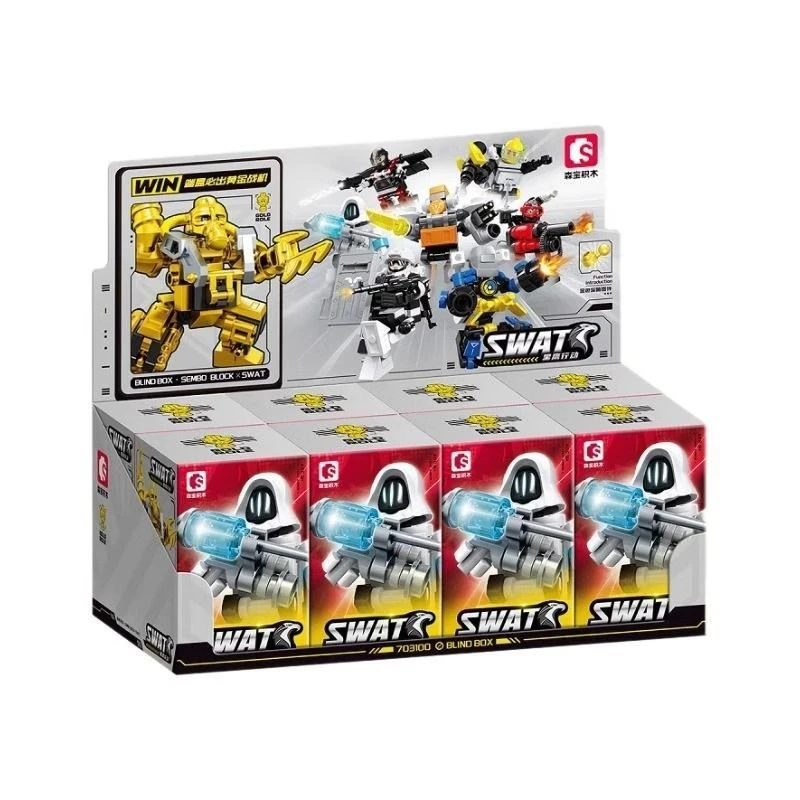 

SEMBO Block Man слепая коробка специальная полиция мелкие частицы строительный блок сборка DIY головоломка игрушка модель детский подарок на день рождения игрушки