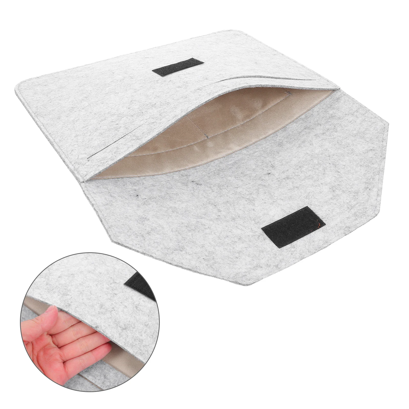 

1Pcs Laptop Sleeve Bag Lightweight Felt Material Shock-Resistant Protective Case for 13.3inch Notebook Computer Portable
