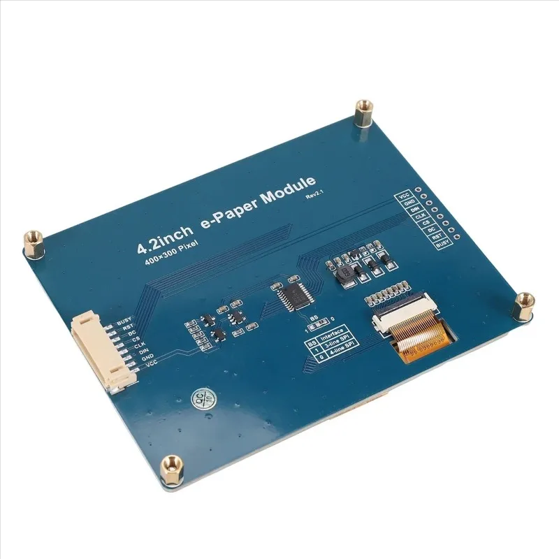 4.2 Inch E-Ink E-Paper Display Module 400x300 Pixel SPI Interface Screen Board Fit Single Board Controller Replacement Accessory