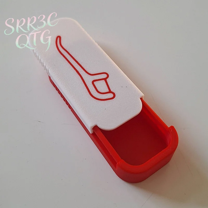 Hot Portable Dental Floss Box Mini Toothpick And Floss Organizer Mini Sliding Storage Box For Small Items For Home Office Travel