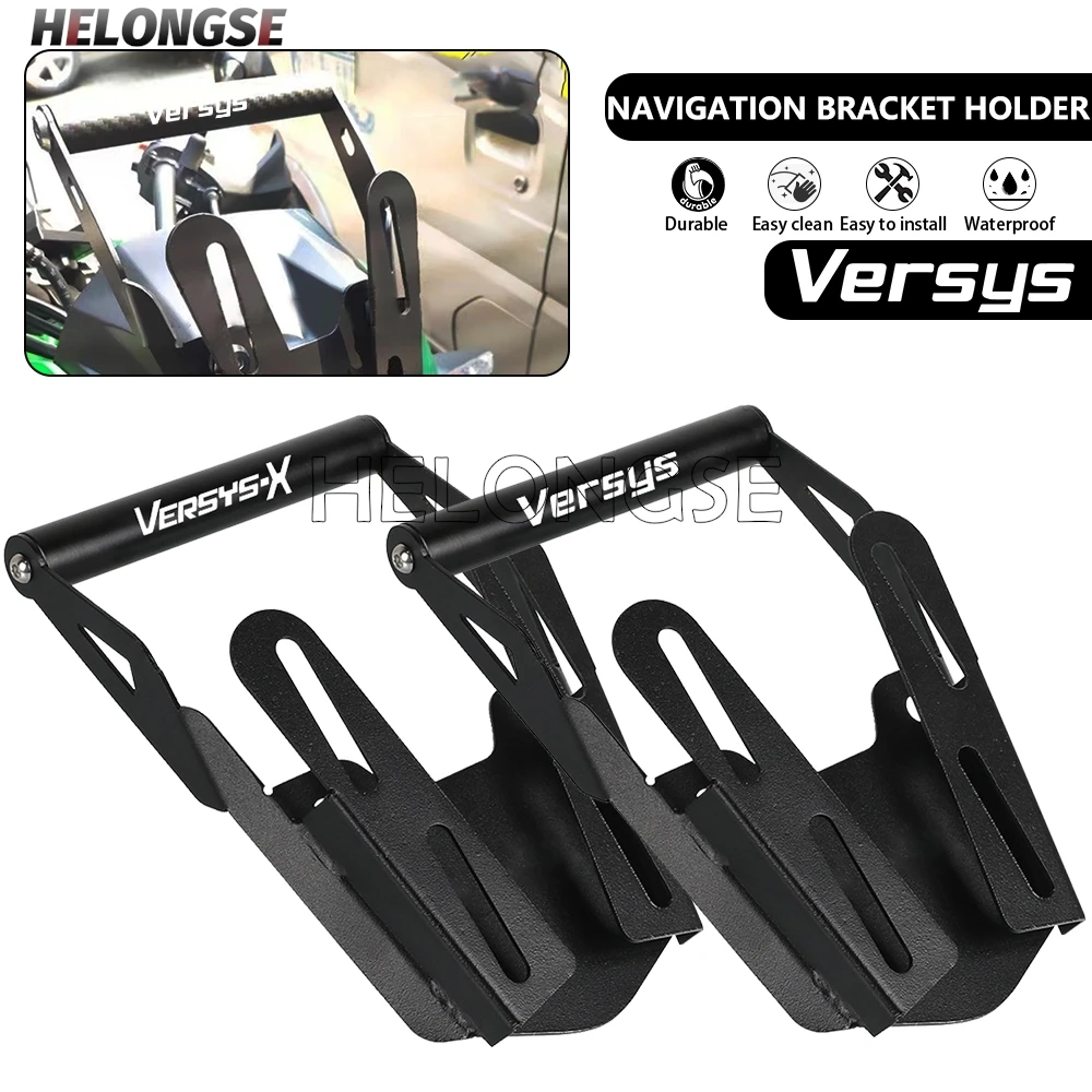 

For KAWASAKI VERSYS X300 X250 X-300 versys300 versys250 X300 Motorcycle Smart Phone Stand Holder GPS Navigation Plate Bracket