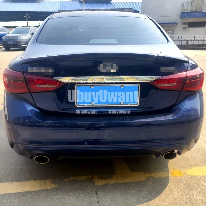 Aileron arrière pour Infiniti Q50 Q50S, matériau ABS, noir brillant, couleur de base, pour Infiniti Q50 13-17
