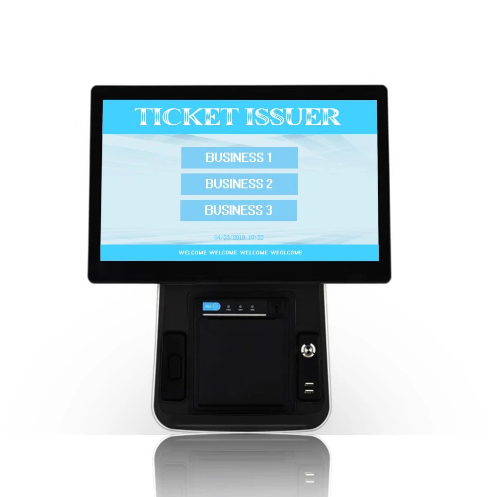 Honyi Supermarket Hardware Computer Machine Pos System Payment Dual Screen Capacitive Screen Cash Register
