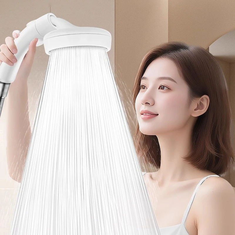Adjustable Elbow Pressure-Boosting Shower Head Bathroom Faucet Super Pressure-Boosting Shower Head Overhead Shower