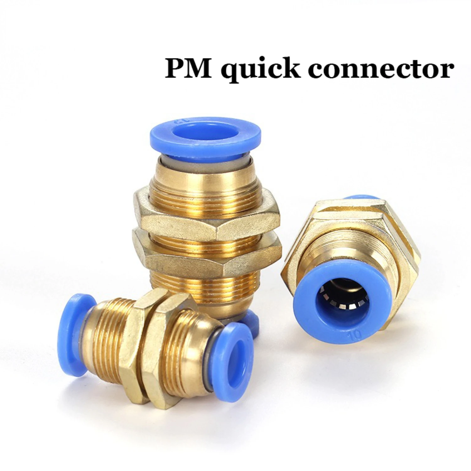 

PM Air Couplings Tubes Quick Couplings OD Tube Straight 4 6 8 10mm Copper Pneumatic Fittings Water Push Type Hose Fitting