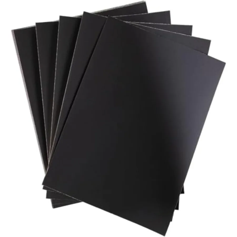 

Premium Sanded Pastel Paper, PSA Peel and Stick Mounting, Archival Surface for Pastel, Charcoal and Mixed Media, Dark/Black, Mu