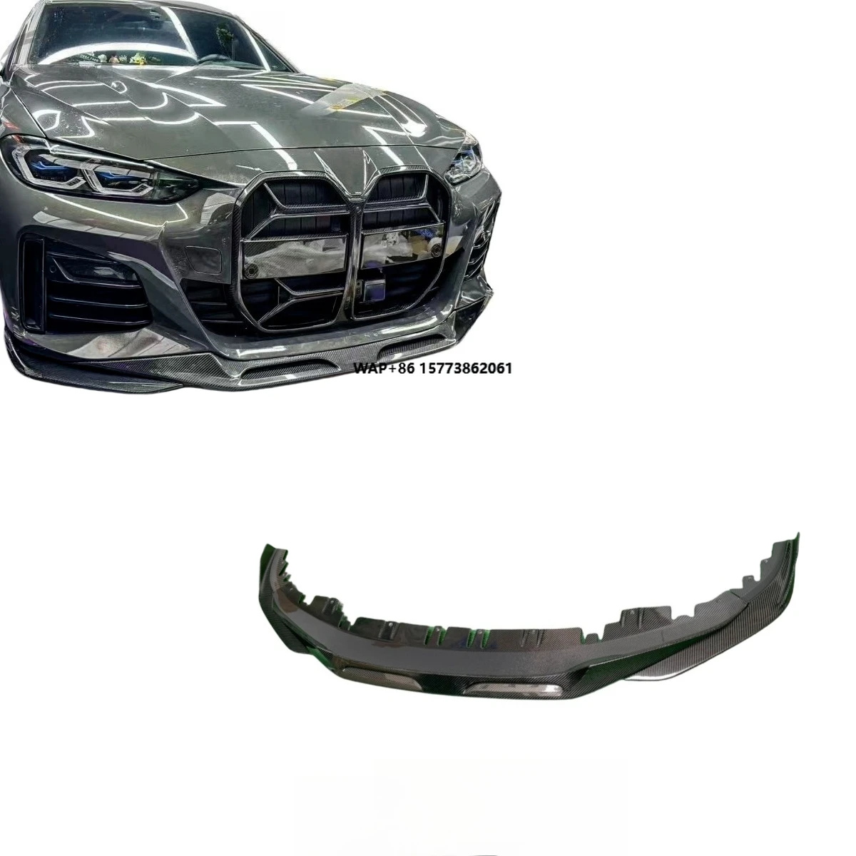 

Suitable for New 4 Series Four Door G26 21-24 High Quality Dry Wet Carbon Fiber SQ Front Lip