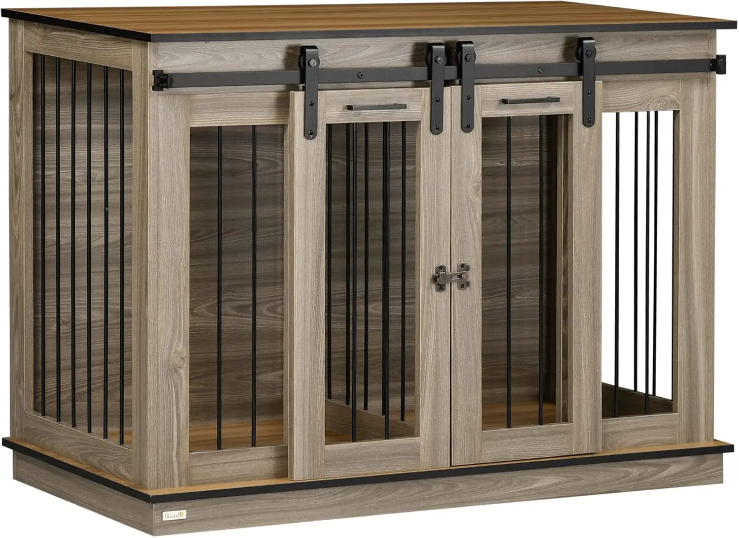 Dog Crate Furniture with Divider, Dog Crate End Table for Small to Large, 47