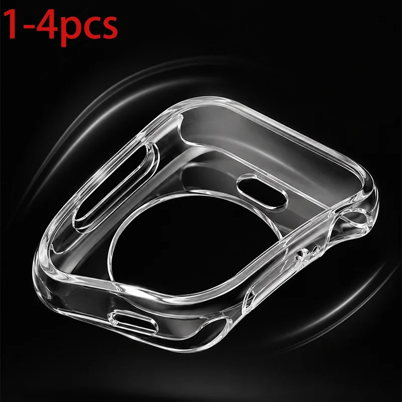 

1-4pcs TPU Case For Apple Watch 49mm 42/46/44/45/41/40mm No Screen Protector Full bumper Cover iwatch series 11 10 9 8 7 SE 6 5