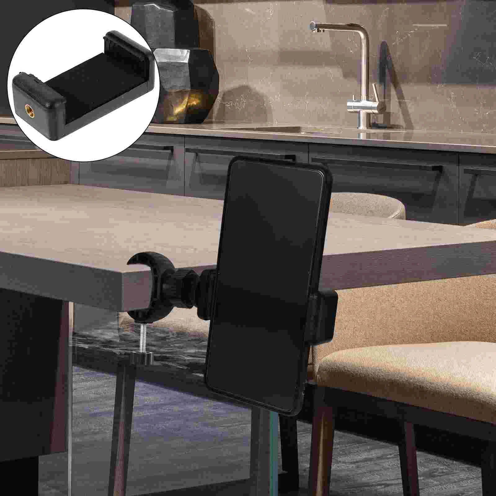 Mobile Phone Bracket Clip Tripod Adapter Cell Stand Intelligent Smartphone Holder Vertical