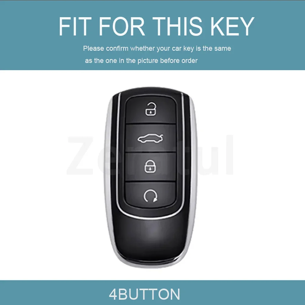 Auto Shell Fob Holder Car Key Case Remote Keyless Cover Accessories for Chery Tiggo 8 Pro Tiggo 8plus New Arrizo 5 Plus 7pro