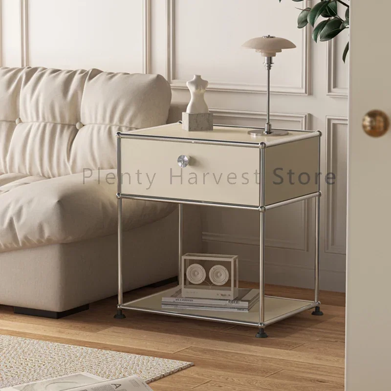 

Nordic Modern Nightstands Luxury Italian Makeup White Side Table Minimalist Kawaii Center Low Table De Chevet Bedroom Furniture