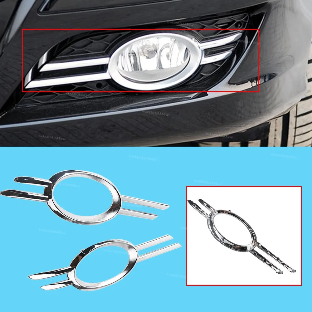 Front LH RH Bumper Foglamp Fog Light Chrome Grill Trim 2118851174 2118851274 For Mercedes-Benz W211 E320 E350 E550 2007-2009