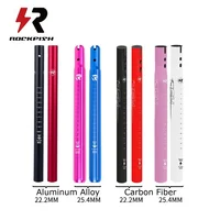 Tija de sillín de bicicleta Rockfish para chico, tubo de asiento de bicicleta deslizante ultraligero de fibra de carbono, tija de sillín de aleación de aluminio para bicicleta de equilibrio de 12 pulgadas